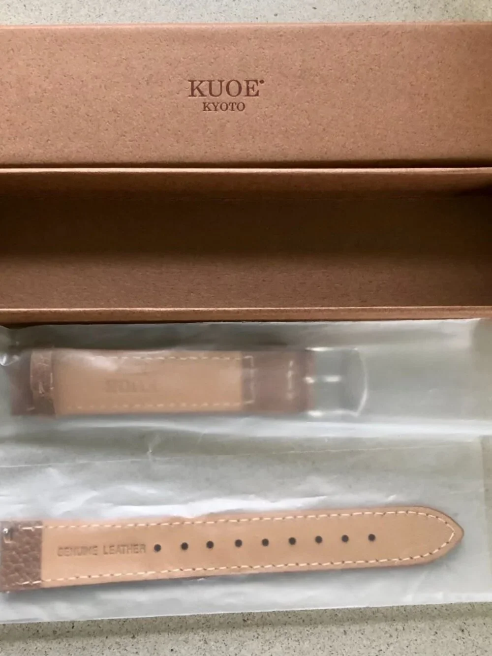 Kuoe Kyoto Watch Strap - Lychee Leather - 18mm